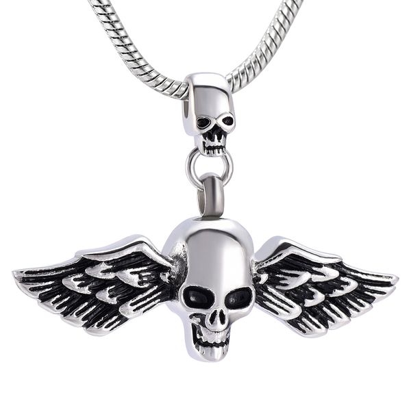 lkj10013 cremation jewelry for ashes-skeleton & angle wing locket pendant necklace jewelry, keepsake memorial urns gift for men, Silver
lkj10013 cremation jewelry for ashes-skeleton & angle wing locket pendant necklace jewelry, keepsake memorial urns gift for men, Silver