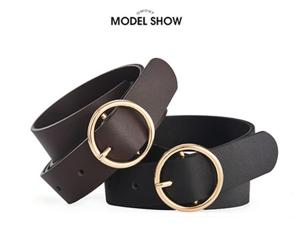 2019 new style female pu round buckle belt buckle korean version of the joker decorative ladies retro fashion belt, Black;brown
2019 new style female pu round buckle belt buckle korean version of the joker decorative ladies retro fashion belt, Black;brown