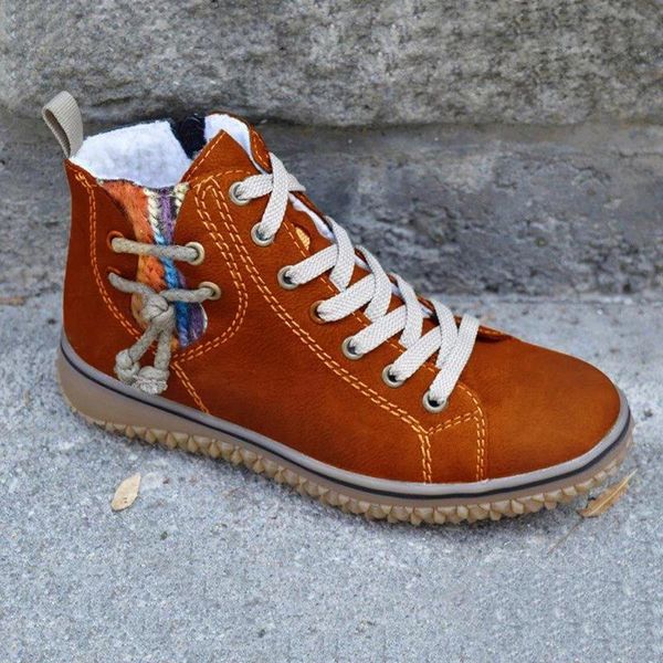 women's boots 2019 winter plush warm ankle boot ladies plus size casual flats shoes lace up winter pu leather ankle short boots, Black
women's boots 2019 winter plush warm ankle boot ladies plus size casual flats shoes lace up winter pu leather ankle short boots, Black
