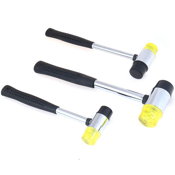 double face soft touch hammer black plastic coated grip double head rubber hammer handheld tool leather diy tool 25/30/35mm
double face soft touch hammer black plastic coated grip double head rubber hammer handheld tool leather diy tool 25/30/35mm