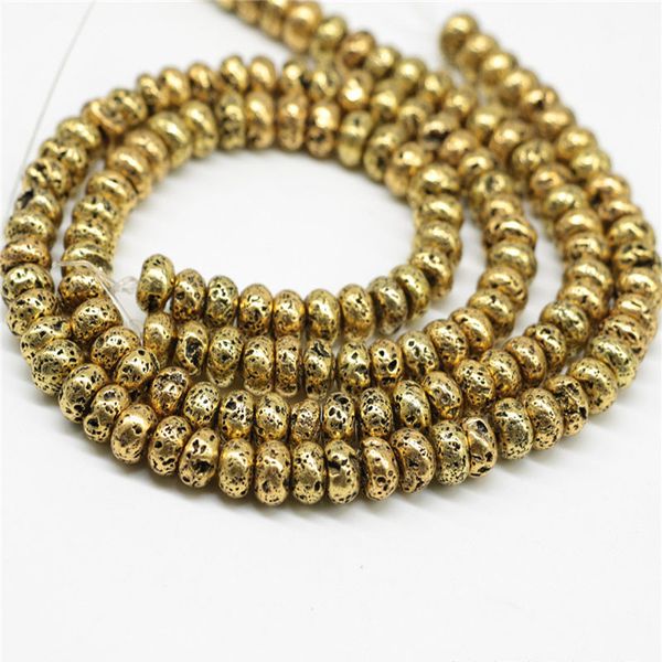 5x8mm plating gold/silver/rose gold/gun black lava stone beads heishi bead for jewelry making volcanic rocks abacus beads
5x8mm plating gold/silver/rose gold/gun black lava stone beads heishi bead for jewelry making volcanic rocks abacus beads
