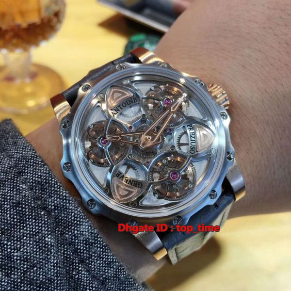 antoine preziuso 45mm tourbillon of tourbillons automatic mechanical mens watch rose gold steel leather strap original box gents watches, Slivery;brown
antoine preziuso 45mm tourbillon of tourbillons automatic mechanical mens watch rose gold steel leather strap original box gents watches, Slivery;brown