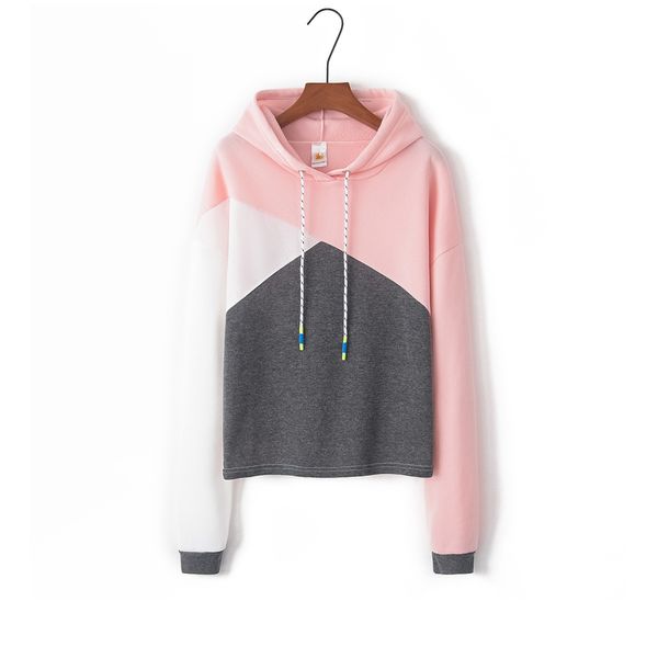 new style plus velvet panel contrasting color hooded long-sleeve drawstring hoodie, Black
new style plus velvet panel contrasting color hooded long-sleeve drawstring hoodie, Black