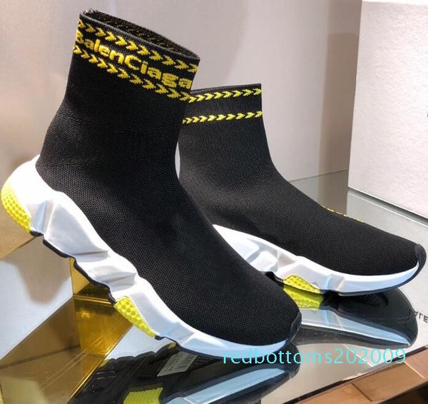 26y 2019 new paris speed trainers knit sock shoe original luxury designer mens womens sneakers high casual with box r09, Black
26y 2019 new paris speed trainers knit sock shoe original luxury designer mens womens sneakers high casual with box r09, Black