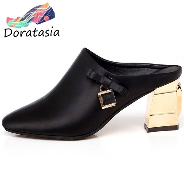 doratasia new brand female high heel pumps slip on crystal office casual mules women solid butterfly knot elegant shoes woman, Black
doratasia new brand female high heel pumps slip on crystal office casual mules women solid butterfly knot elegant shoes woman, Black