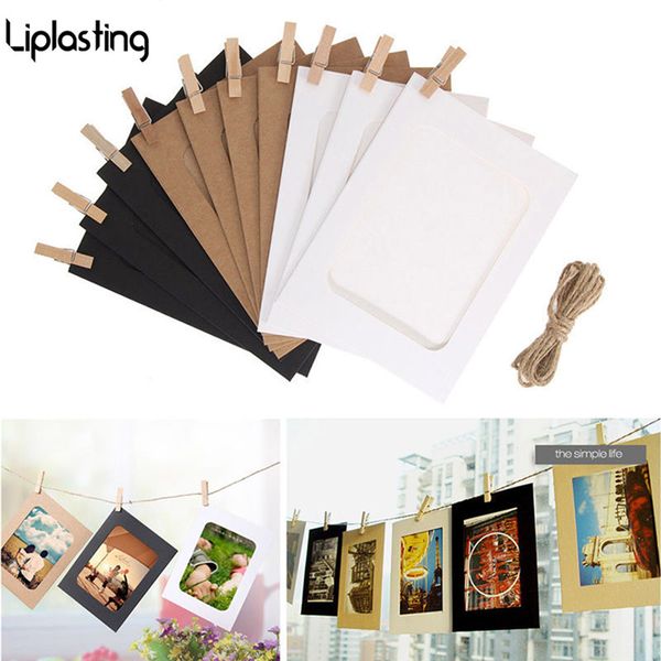 10pcs 5 inch diy creative wall hanging general p kraft paper p frame and rope clip home decoration
10pcs 5 inch diy creative wall hanging general p kraft paper p frame and rope clip home decoration