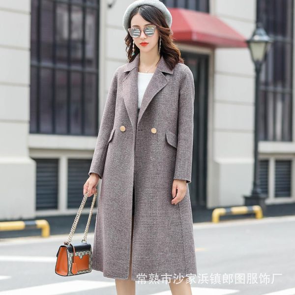 18 the new style of little mig is a fashionable style of cashmere, light matured long overcoat in europe and america, Black
18 the new style of little mig is a fashionable style of cashmere, light matured long overcoat in europe and america, Black