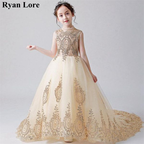 gold ball gown flower girl dresses 2020 new appliques sleeveless kids princess for weddings first communion dress pageant gowns, Red;yellow
gold ball gown flower girl dresses 2020 new appliques sleeveless kids princess for weddings first communion dress pageant gowns, Red;yellow