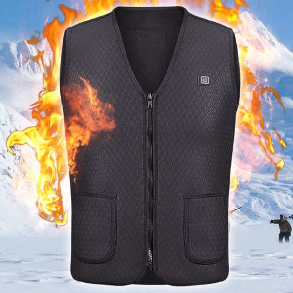 electric usb heated warm vest men women's heating coat jacket clothing skiing without power, Black;white
electric usb heated warm vest men women's heating coat jacket clothing skiing without power, Black;white