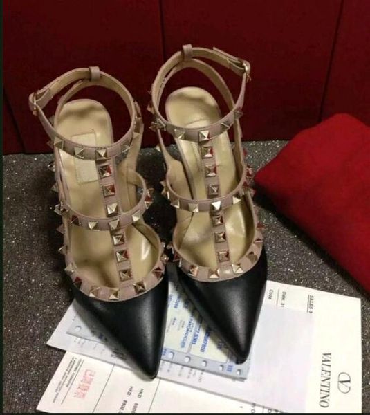Women High Heels Dress Shoes Party Fashion Rivets Girls Sexy Pointed Toe Shoes Buckle Platform Pumps Wedding Shoes Black White Pink Color DH
Women High Heels Dress Shoes Party Fashion Rivets Girls Sexy Pointed Toe Shoes Buckle Platform Pumps Wedding Shoes Black White Pink Color DH
