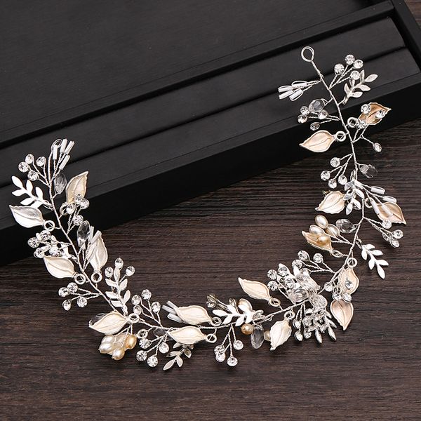 silver leaf rhinestone wedding headband bridal hair accessories for women wedding headpiece pearl bridal headband hair ornaments, Golden;white
silver leaf rhinestone wedding headband bridal hair accessories for women wedding headpiece pearl bridal headband hair ornaments, Golden;white