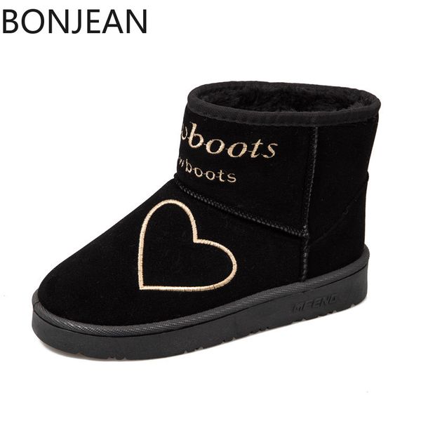 snow boots girl short barrel non-slip flat bottom warm shoes with extra cotton and thick casual cotton platform ankle boots, Black
snow boots girl short barrel non-slip flat bottom warm shoes with extra cotton and thick casual cotton platform ankle boots, Black