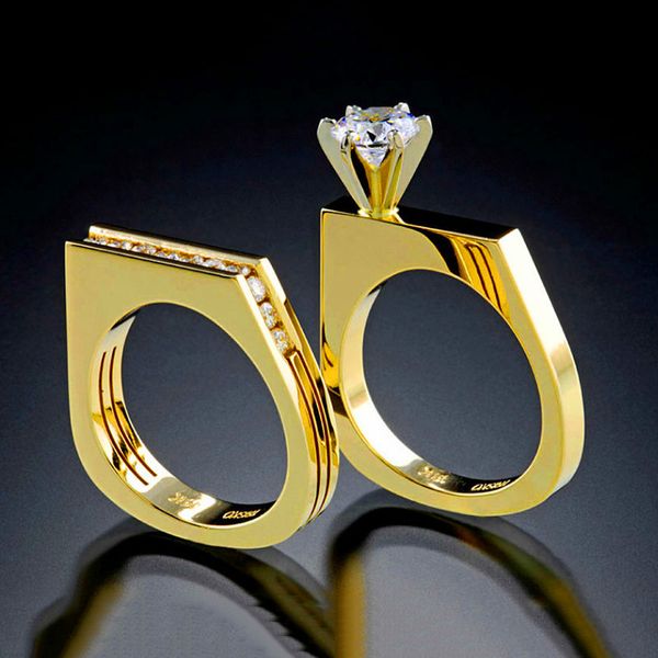 fashion crystal geometric ring set promise engagement rings for women white zircon couple wedding bands yellow gold jewelry cz, Slivery;golden
fashion crystal geometric ring set promise engagement rings for women white zircon couple wedding bands yellow gold jewelry cz, Slivery;golden