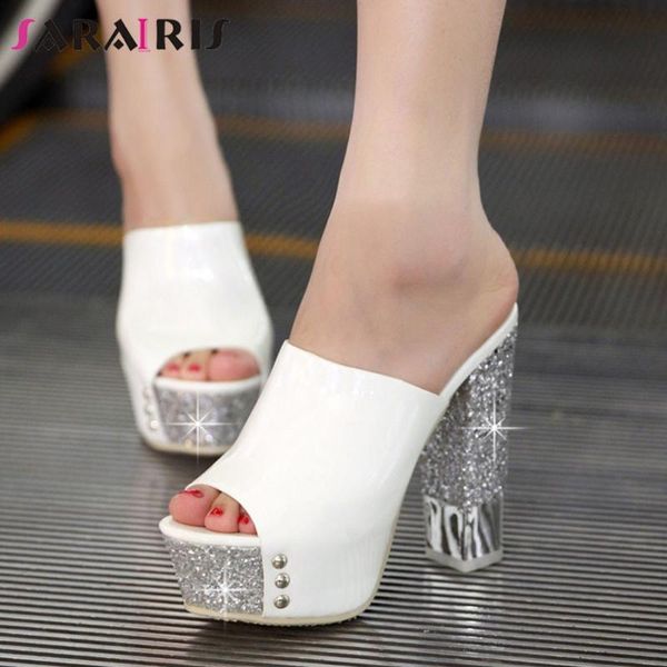 sarairis classic ladies cool summer glitters slippers fashion high heels party slides women cool high platform shoes woman, Black
sarairis classic ladies cool summer glitters slippers fashion high heels party slides women cool high platform shoes woman, Black