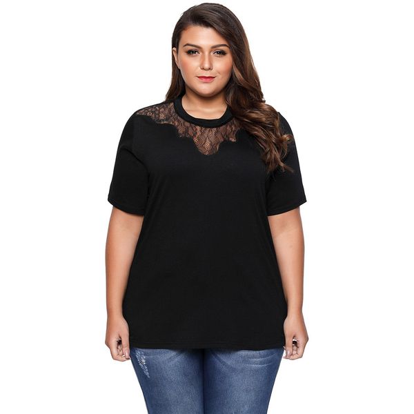 big size women summer lace t shirt casual short sleeve hollow out fashion femme shirts plus size 2xl 3xl red black, White
big size women summer lace t shirt casual short sleeve hollow out fashion femme shirts plus size 2xl 3xl red black, White