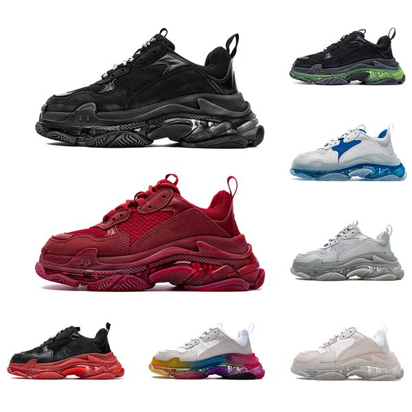 paris 17fw triple s designer casual shoes old dad sneakers bubble soles mens womens sports size 36-45 drop shipping, Black
paris 17fw triple s designer casual shoes old dad sneakers bubble soles mens womens sports size 36-45 drop shipping, Black