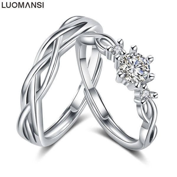 luomansi classic fashion geometric zircon couple rings new simple opening engagement ring exquisite party jewelry wholesale, Silver
luomansi classic fashion geometric zircon couple rings new simple opening engagement ring exquisite party jewelry wholesale, Silver