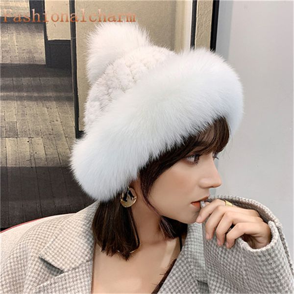 womens fashional elegant real genuine mink fur hat knitted beanie earmuffs w real fox fur brim cap, Blue;gray
womens fashional elegant real genuine mink fur hat knitted beanie earmuffs w real fox fur brim cap, Blue;gray