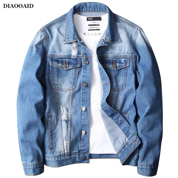 diaooaid 2019 new autumn men's denim jeans jacket jaket male retro cowboy slim jacket fashion coat casual jackets, Black;brown
diaooaid 2019 new autumn men's denim jeans jacket jaket male retro cowboy slim jacket fashion coat casual jackets, Black;brown