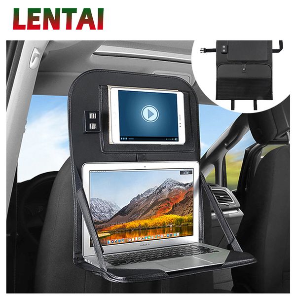 

lentai car styling folding seat back pouch storage bags for a3 a4 b6 b8 b7 b5 a6 vw polo golf 4 5 7 accessories
