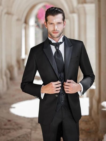 black groom tuxedos peak lapel slim fit groomsman wedding tuxedos men prom party jacket blazer 3 piece suit(jacket+pants+tie+vest) 89, Black;gray
black groom tuxedos peak lapel slim fit groomsman wedding tuxedos men prom party jacket blazer 3 piece suit(jacket+pants+tie+vest) 89, Black;gray