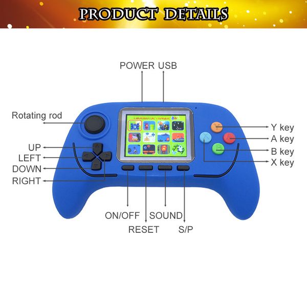new childhood classic game with 788 games 2.5 inch hd screen 16-bit pvp portable handheld game console
new childhood classic game with 788 games 2.5 inch hd screen 16-bit pvp portable handheld game console