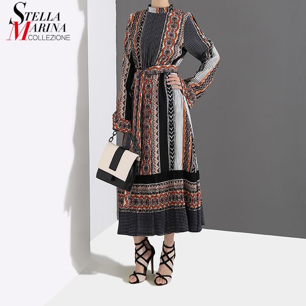 casual dresses 2021 women spring long dress with sashes black orange geometrical pattern printed sleeve female party club wear 4630, Black;gray
casual dresses 2021 women spring long dress with sashes black orange geometrical pattern printed sleeve female party club wear 4630, Black;gray