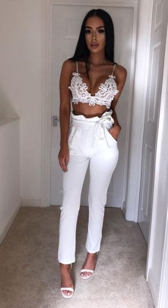 women elegant black pants sashes pockets belt solid ladies streetwear casual chic trousers pantalones, Black;white
women elegant black pants sashes pockets belt solid ladies streetwear casual chic trousers pantalones, Black;white