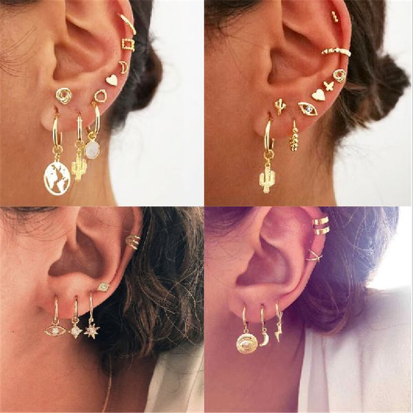 vintage bohemian gold mixed earrings set for women map heart moon eye cactus dangle earrings new female fashion jewelry, Silver
vintage bohemian gold mixed earrings set for women map heart moon eye cactus dangle earrings new female fashion jewelry, Silver