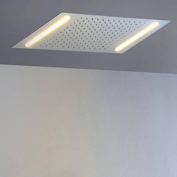 LED Shower Head 500*360mm Embedded Ceiling Mounted Rainfall Showerheads Bathroom Lights Shower 304 SUS Polished Need to Power
LED Shower Head 500*360mm Embedded Ceiling Mounted Rainfall Showerheads Bathroom Lights Shower 304 SUS Polished Need to Power