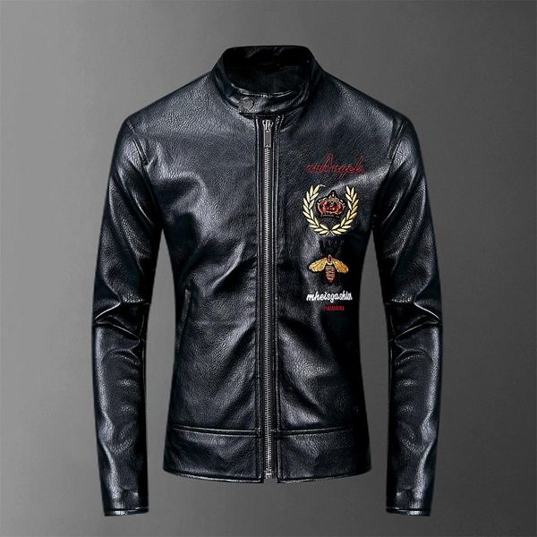 2019 pu leather jackets men embroidery streetwear stand-neck black moto & biker jacket zipper motorcycle faux leather coats, Black;brown
2019 pu leather jackets men embroidery streetwear stand-neck black moto & biker jacket zipper motorcycle faux leather coats, Black;brown