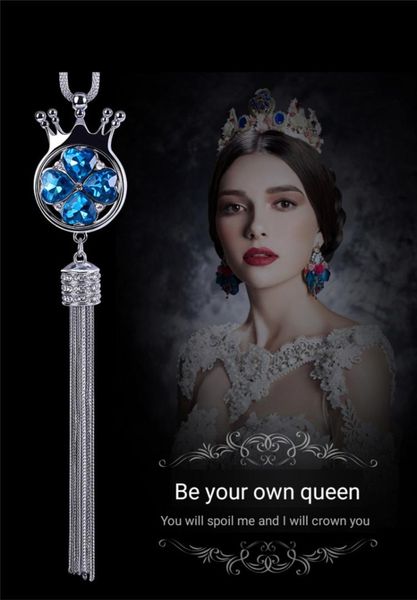 car pendant crystal crown perfume pendant for women car rear view mirror decoration lucky clover 6 colors
car pendant crystal crown perfume pendant for women car rear view mirror decoration lucky clover 6 colors