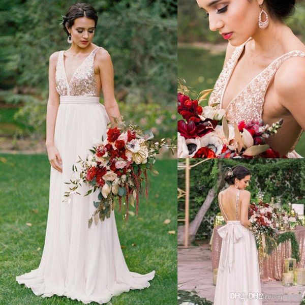 v-neck sequin blush pink bridesmaid dress 2018 chiffon backless sleeveless 2018 chiffon long evening prom dress, White;pink
v-neck sequin blush pink bridesmaid dress 2018 chiffon backless sleeveless 2018 chiffon long evening prom dress, White;pink