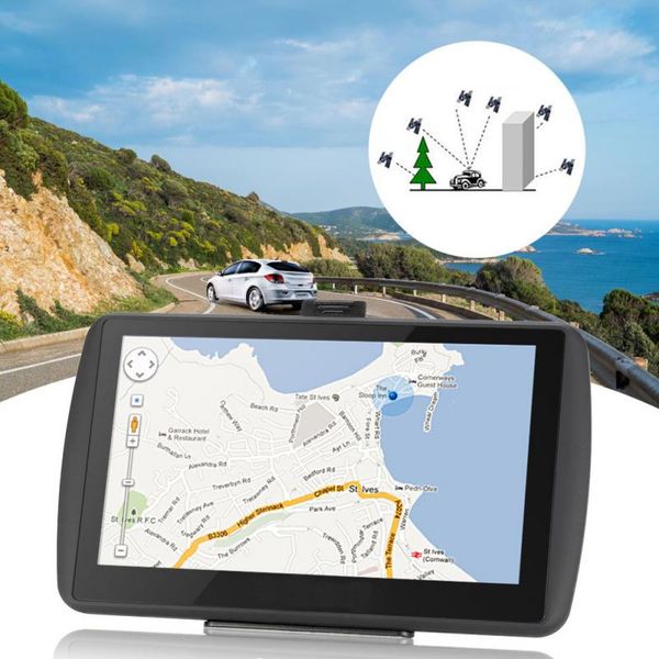 7 inch gps navigation multifunction portable universal car black touch screen 
7 inch gps navigation multifunction portable universal car black touch screen