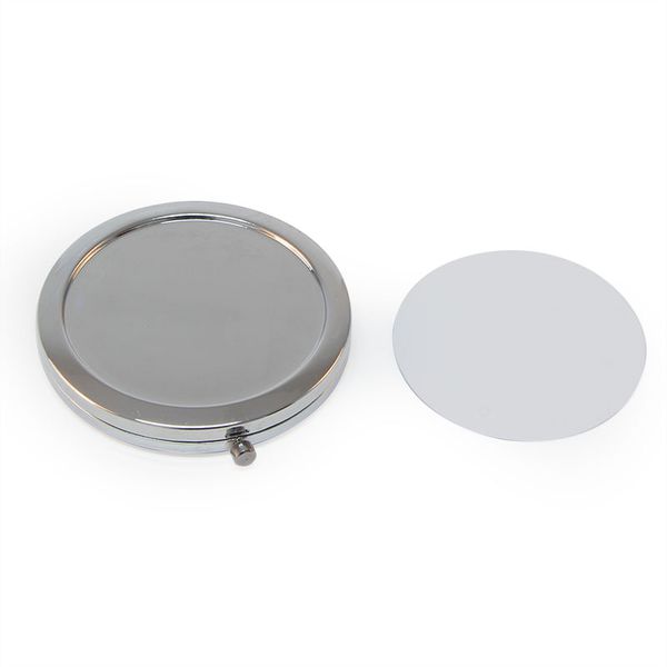 silver metal makeup mirror round shape folded compact mirror with bottom embossing + sublimation plate for diy set trail order
silver metal makeup mirror round shape folded compact mirror with bottom embossing + sublimation plate for diy set trail order