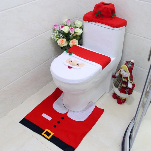 3pcs/set christmas decorations bathroom santa claus toilet foot pad seat cover cap set toilet rug home bathroom accessory
3pcs/set christmas decorations bathroom santa claus toilet foot pad seat cover cap set toilet rug home bathroom accessory