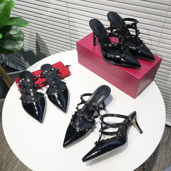 with box designer luxury leather women heels pumps high heels 1cm 6.5cm 10cm black nude pointed toes round rivets dress wedding shoes 34-42
with box designer luxury leather women heels pumps high heels 1cm 6.5cm 10cm black nude pointed toes round rivets dress wedding shoes 34-42