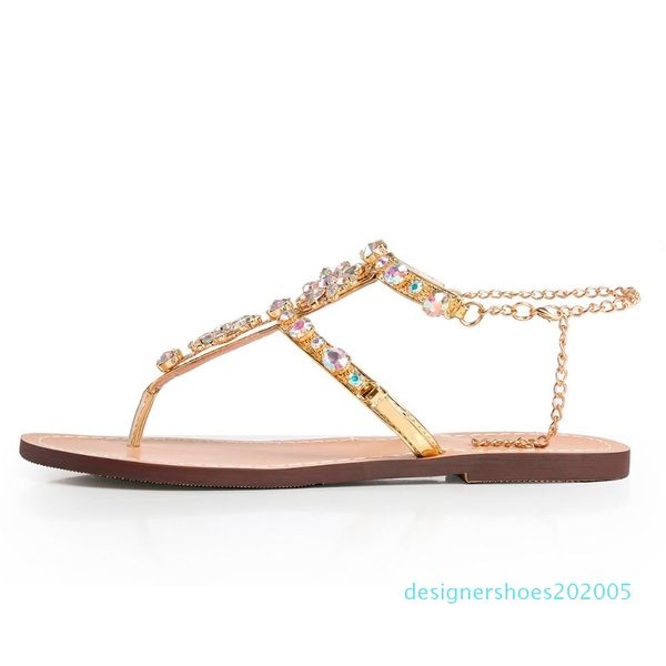 woman chains thong gladiator flat sandals crystal chaussure plus size 46 tenis feminino d05, Black
woman chains thong gladiator flat sandals crystal chaussure plus size 46 tenis feminino d05, Black