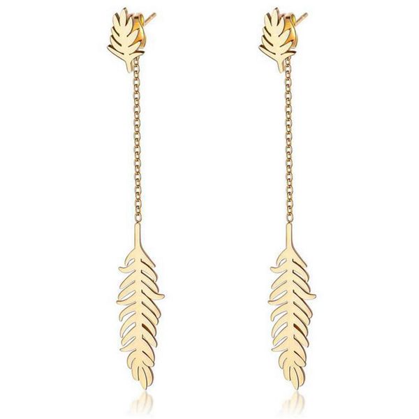 long earrings for women sensitive ears dangle & chandelier ins gold leaf earrings titanium steel gold color women earrings, Silver
long earrings for women sensitive ears dangle & chandelier ins gold leaf earrings titanium steel gold color women earrings, Silver