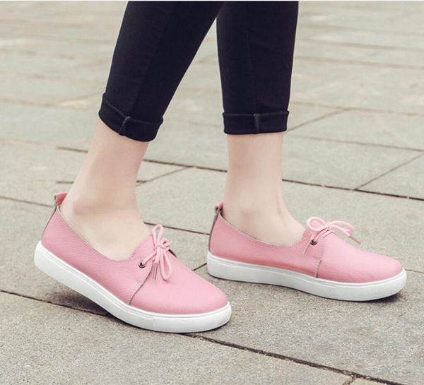 spring genuine leather women white flat shoes fashion lady casual shoes soft moccasins woman lace-up ballet flats plus size35-40, Black
spring genuine leather women white flat shoes fashion lady casual shoes soft moccasins woman lace-up ballet flats plus size35-40, Black