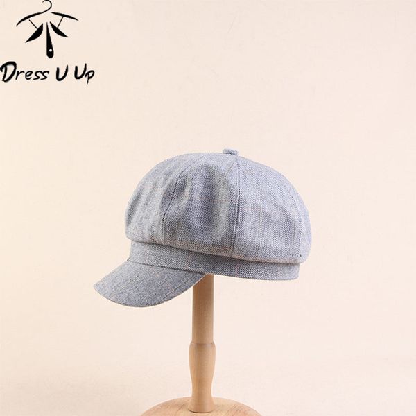 dressuup classic beret hat for female spring summer octagonal hats elegant thicken berets painter cap for women, Blue;gray
dressuup classic beret hat for female spring summer octagonal hats elegant thicken berets painter cap for women, Blue;gray