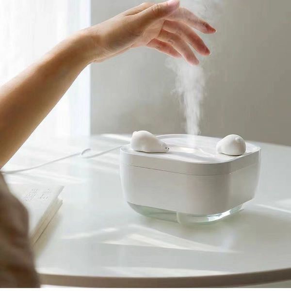 700ml large capacity ultrasonic humidifier usb cute polar bear touch button mist maker humidifier aroma diffuser with warm light
700ml large capacity ultrasonic humidifier usb cute polar bear touch button mist maker humidifier aroma diffuser with warm light