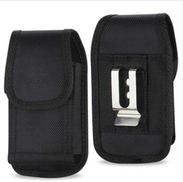 

New for iphone x 7 8 plu univer al port nylon leather hol ter belt clip phone ca e cover pouch for am ung huawei 9 plu