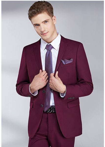 classy dull red wedding mens suits slim fit bridegroom tuxedos for men two pieces groomsmen suit formal business jackets (jacket+pants+vest, Black;gray
classy dull red wedding mens suits slim fit bridegroom tuxedos for men two pieces groomsmen suit formal business jackets (jacket+pants+vest, Black;gray