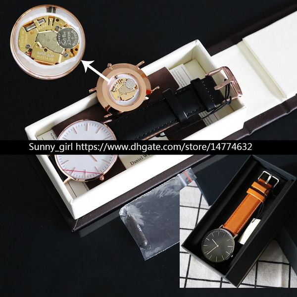 version 36mm 40mm men women watch stainless steel case japan movement waterproof with black box + bag, Slivery;brown
version 36mm 40mm men women watch stainless steel case japan movement waterproof with black box + bag, Slivery;brown