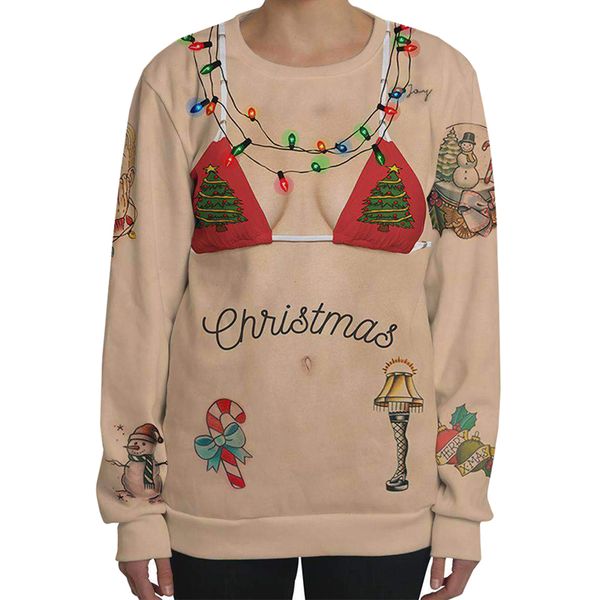 sweatshirt bluza damska digital christmas 3d printed sweatshirts o-neck pullover long sleeve casual loose sweatshirt, Black
sweatshirt bluza damska digital christmas 3d printed sweatshirts o-neck pullover long sleeve casual loose sweatshirt, Black