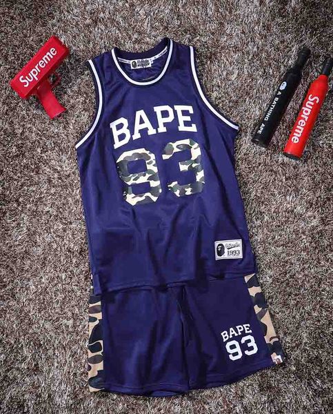 tide brand basketball suit mens designer jersey ape head camouflage basketball vest fashion stitching basketball shorts sports suit selling, Gray
tide brand basketball suit mens designer jersey ape head camouflage basketball vest fashion stitching basketball shorts sports suit selling, Gray