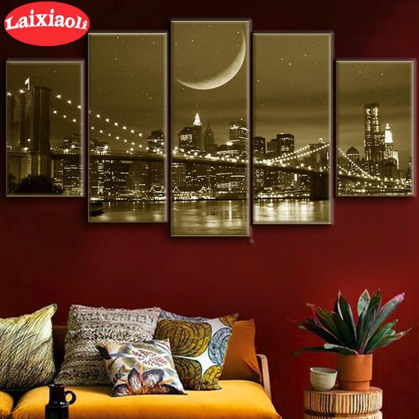 large 5pcs new york brooklyn bridge diy diamond cross stitch mosaic ative art painting wallpaper diamond embroidery home decor
large 5pcs new york brooklyn bridge diy diamond cross stitch mosaic ative art painting wallpaper diamond embroidery home decor