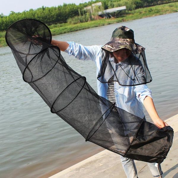 1.5m portable fishing net fyke shrimp mesh cage cast fishing net temporarily storage bag with fixed metal stick
1.5m portable fishing net fyke shrimp mesh cage cast fishing net temporarily storage bag with fixed metal stick