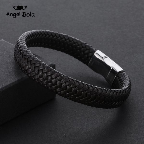 fashion stainless steel chain genuine leather bracelet men vintage male braid jewelry for women man buddha bracelet, Golden;silver
fashion stainless steel chain genuine leather bracelet men vintage male braid jewelry for women man buddha bracelet, Golden;silver